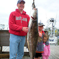 Spring fishing on the Outer Banks landed this huge cobia for this angler.