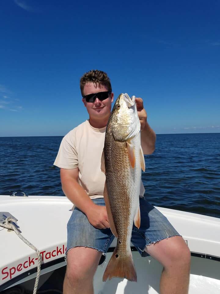 Mann McMillan caught the nice Red near Hatteras Inlet.